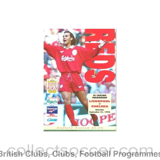 1996 - Liverpool vChelsea official programme 21/09/1996 Carling Premiership