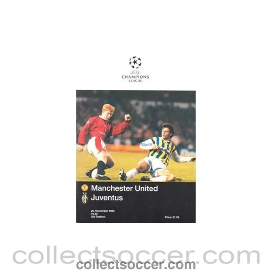 1996 - Manchester United v Juventus official programme 20/11/1996 Champions League - Collect Soccer