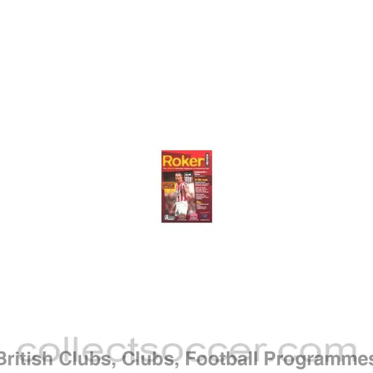 1996 - Sunderland vChelsea official programme 15/12/1996 Carling Premiership