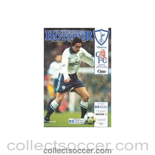 1996 - Tottenham Hotspur vChelsea official programme 27/04/1996