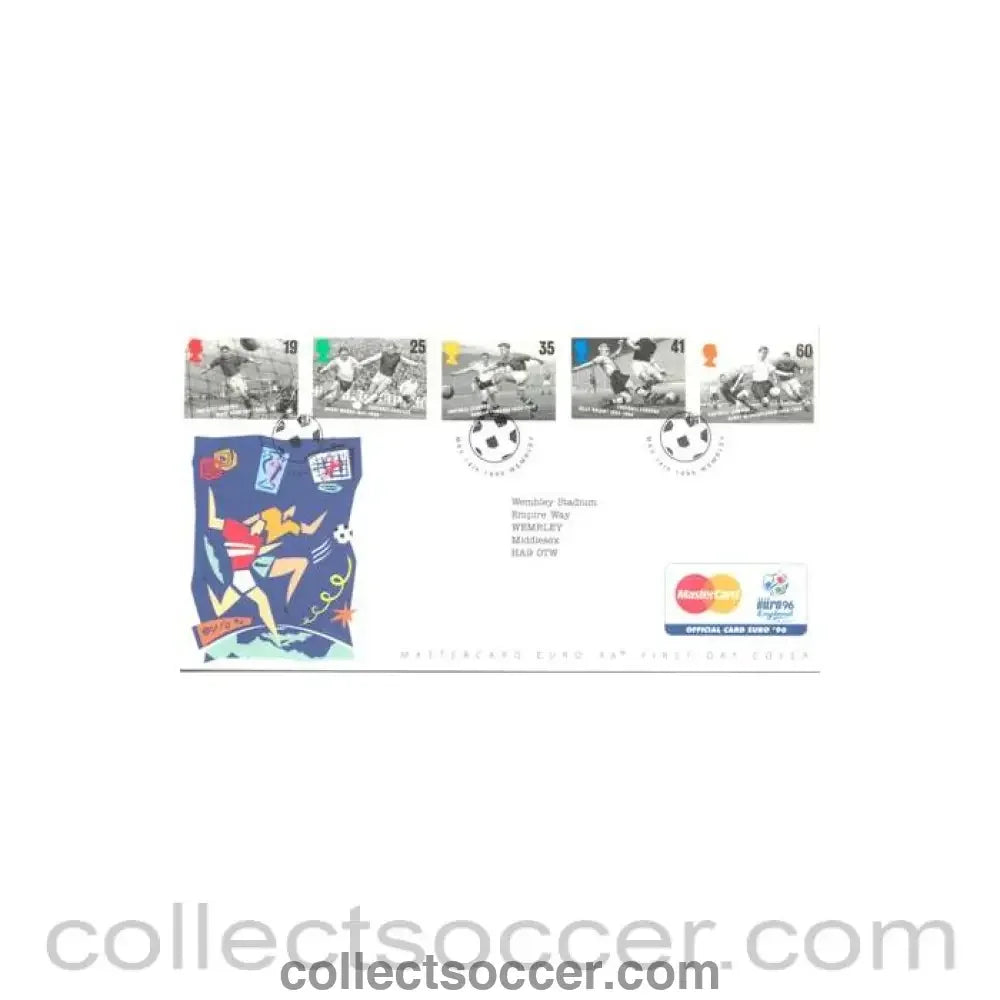 1996 - Wembley Stadium Euro 1996 Master Card First Day Cover of 14/05/1996