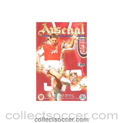 1997 - Arsenal v Blackburn Rovers official programme 19/04/1997 Carling Premiership