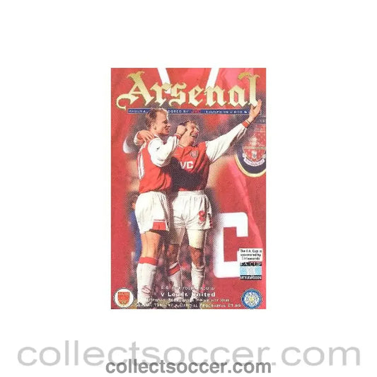 1997 - Arsenal v Leeds United official programme 04/02/1997