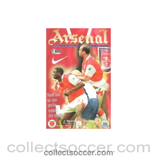 1997 - Arsenal v Newcastle United official programme 03/05/1997 Carling Premiership