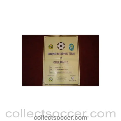 1997 - Brunei National Team v Chelsea poster 24/05/1997