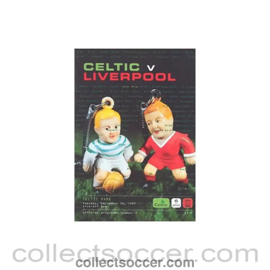 1997 - Celtic v Liverpool official programme 16/09/1997 UEFA Cup - Collect Soccer