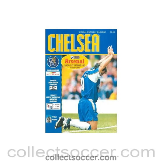 1997 - Chelsea v Arsenal official programme 21/09/1997