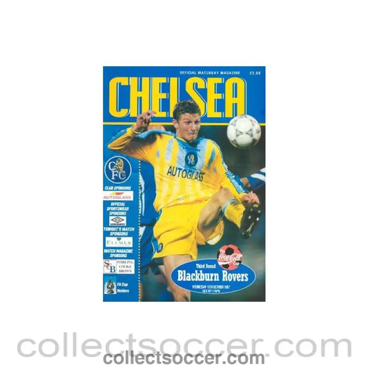 1997 - Chelsea v Blackburn Rovers official programme 15/10/1997