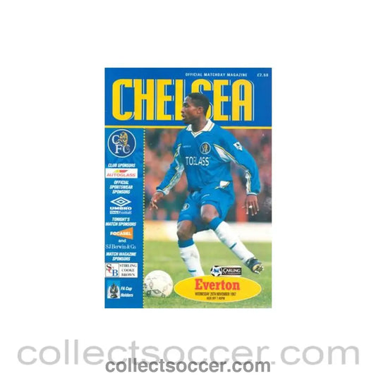 1997 - Chelsea v Everton official programme 26/11/1997