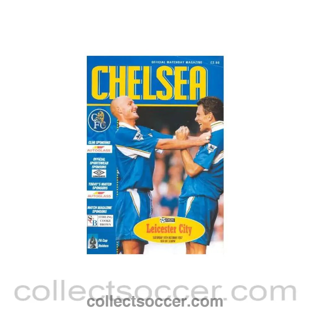 1997 - Chelsea v Leicester City official programme 18/10/1997