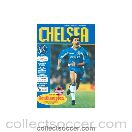1997 - Chelsea v Southampton official programme 19/11/1997