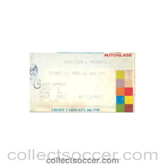 1997 - Chelsea v Tromso ticket 06/11/1997 - Collect Soccer