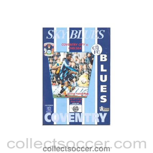 1997 - Coventry City vChelsea official programme 09/04/1997 Carling Premiership