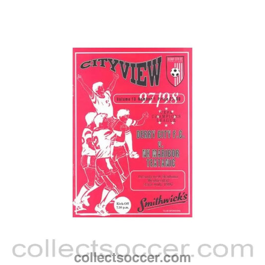 1997 - Derry City v Maribor Teatanic official programme 23/07/1997 Champions League - Collect Soccer