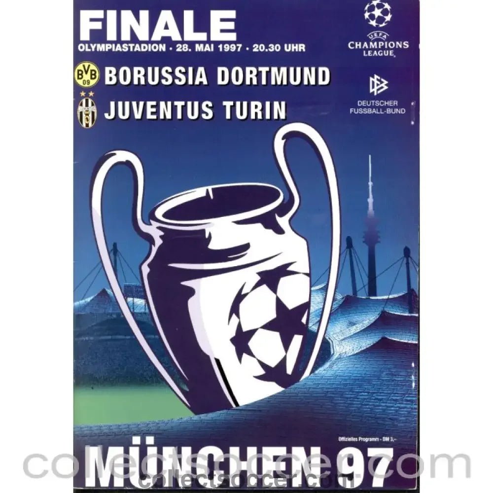 1997 European Cup Final Borussia Dortmund v Juventus Official Programme - Collect Soccer