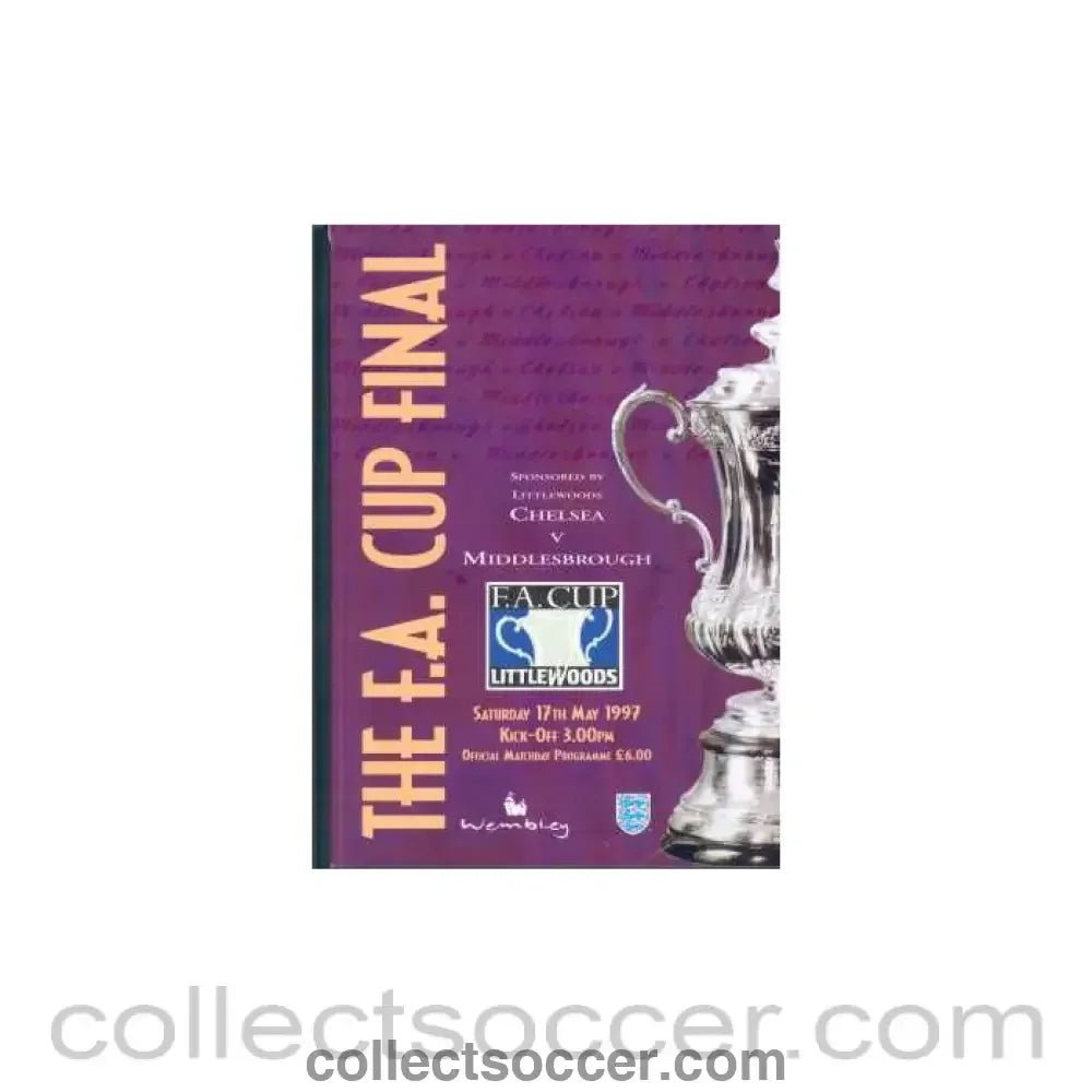 1997 FA Cup Final Programme - Collect Soccer