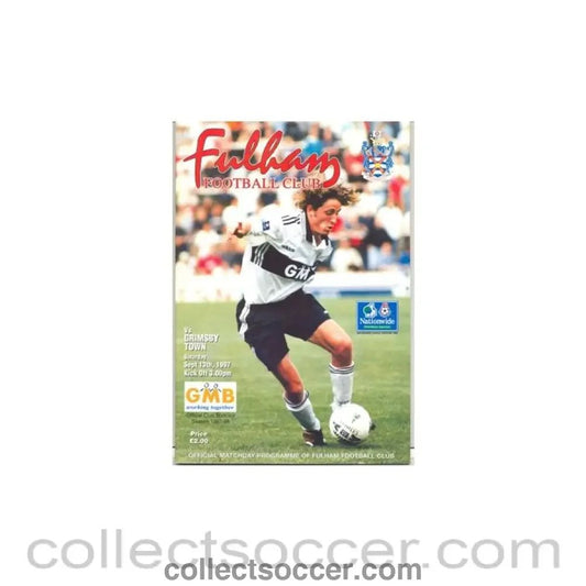 1997 - Fulham v Grimsby Town official programme 13/09/1997 - Collect Soccer