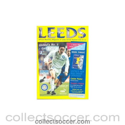 1997 - Leeds United v Aston Villa official programme 22/04/1997 - Collect Soccer