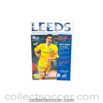 1997 - Leeds United v Derby County official programme 29/01/1997 - Collect Soccer
