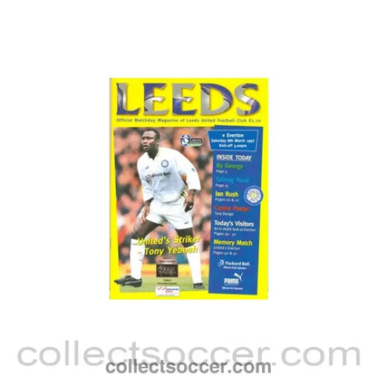 1997 - Leeds United v Everton official programme 08/03/1997 - Collect Soccer