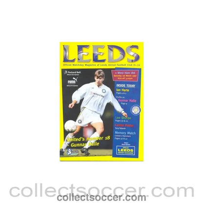 1997 - Leeds United v West Ham United official programme 01/03/1997 - Collect Soccer