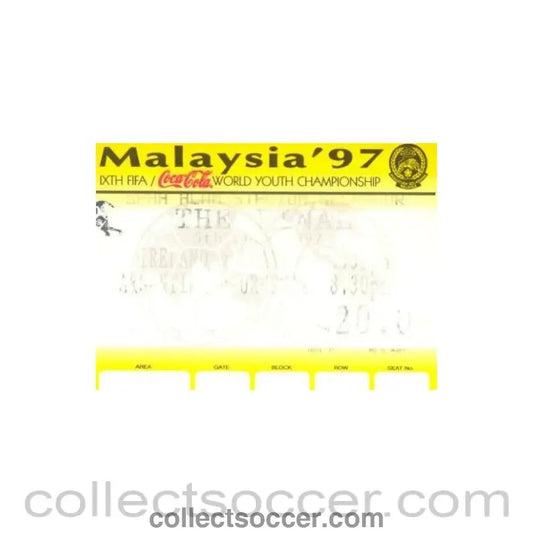 1997 - Malaysia'97 IX FIFA World Youth Championship 1997 ticket 05/07/1997 - Collect Soccer