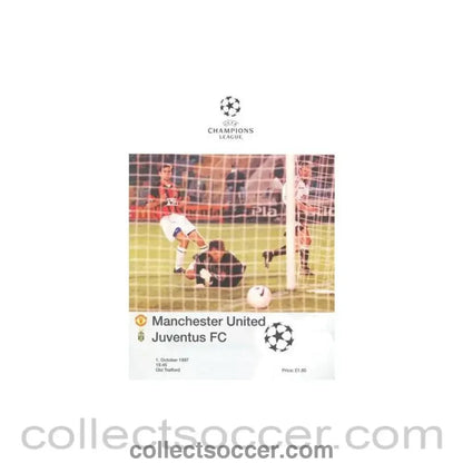 1997 - Manchester United v Juventus official programme 01/10/1997 Champions League - Collect Soccer