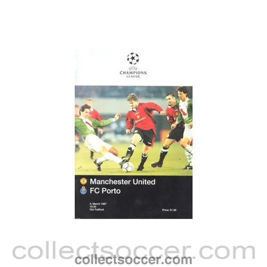 1997 - Manchester United v Porto official programme 05/03/1997 Champions League - Collect Soccer