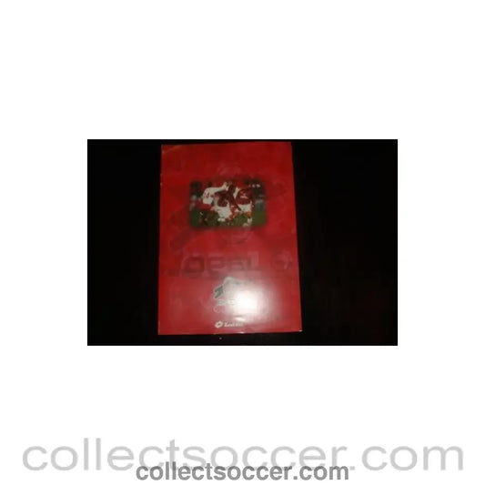 1997 - Milan v Chelsea press pack with a teamsheet 19/02/1997