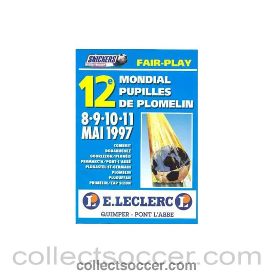 1997 Mondial youth tournament official programme 08 - 11/05/1997 in French - Collect Soccer