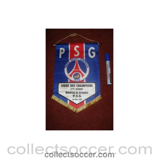 1997 - Paris Saint-Germain v Besiktas Istambul Turkey pennant 01/10/1997