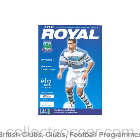 1997 - Reading vChelsea official programme 19/07/1997 Pre-Season Friendly