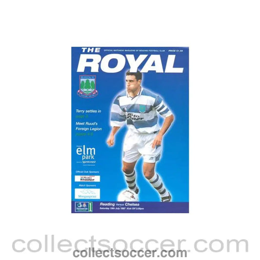 1997 - Reading vChelsea official programme 19/07/1997 Pre - Season Friendly - Collect Soccer