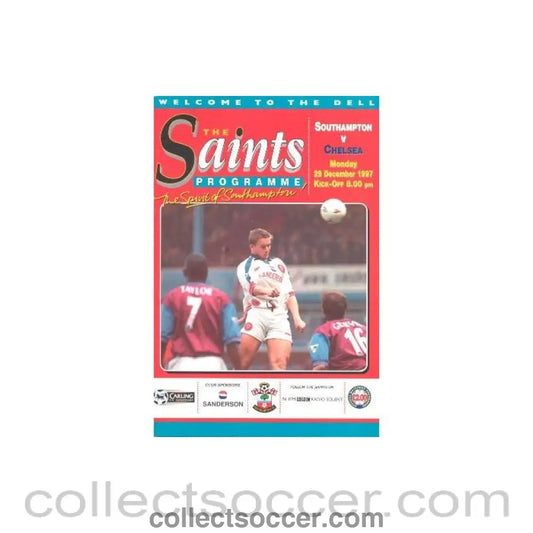 1997 - Southampton vChelsea official programme 29/12/1997