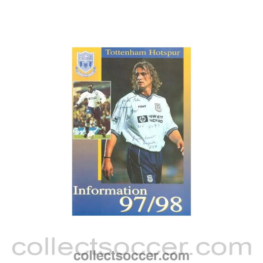 1997 - Tottenham Hotspur Information 1997-1998 - Collect Soccer