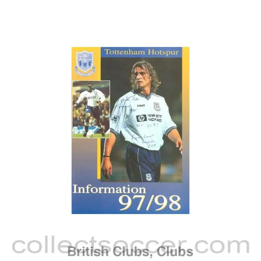 1997 - Tottenham Hotspur Information 1997-1998