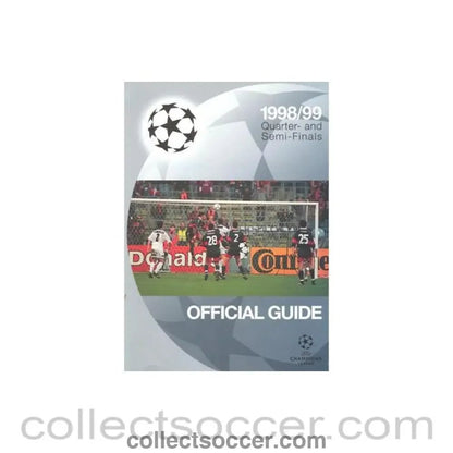 1998-1999 Champions League Official Guide Quarter- and Semi-Finals - Collect Soccer