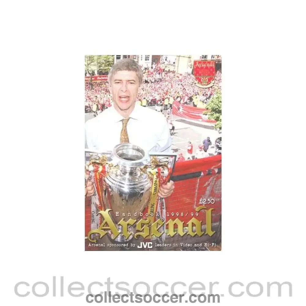 1998 - Arsenal official handbook 1998-1999 - Collect Soccer