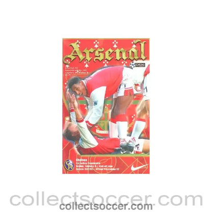 1998 - Arsenal v Chelsea official programme 08/02/1998