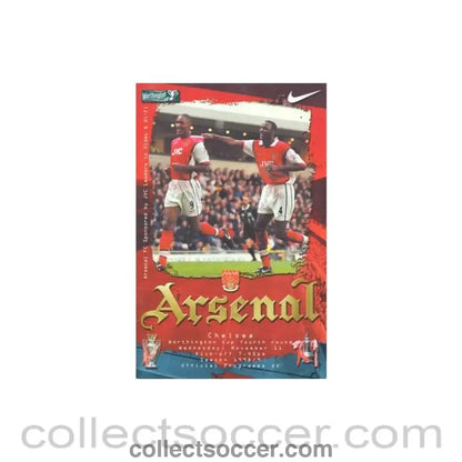 1998 - Arsenal v Chelsea official programme 11/11/1998 Football League