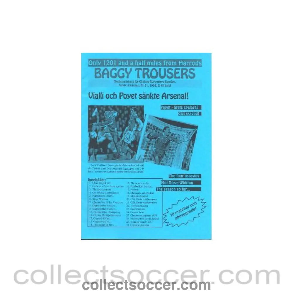1998 - Baggy Trousers - Chelsea Swedish Supporters Club Fanzine of 1998