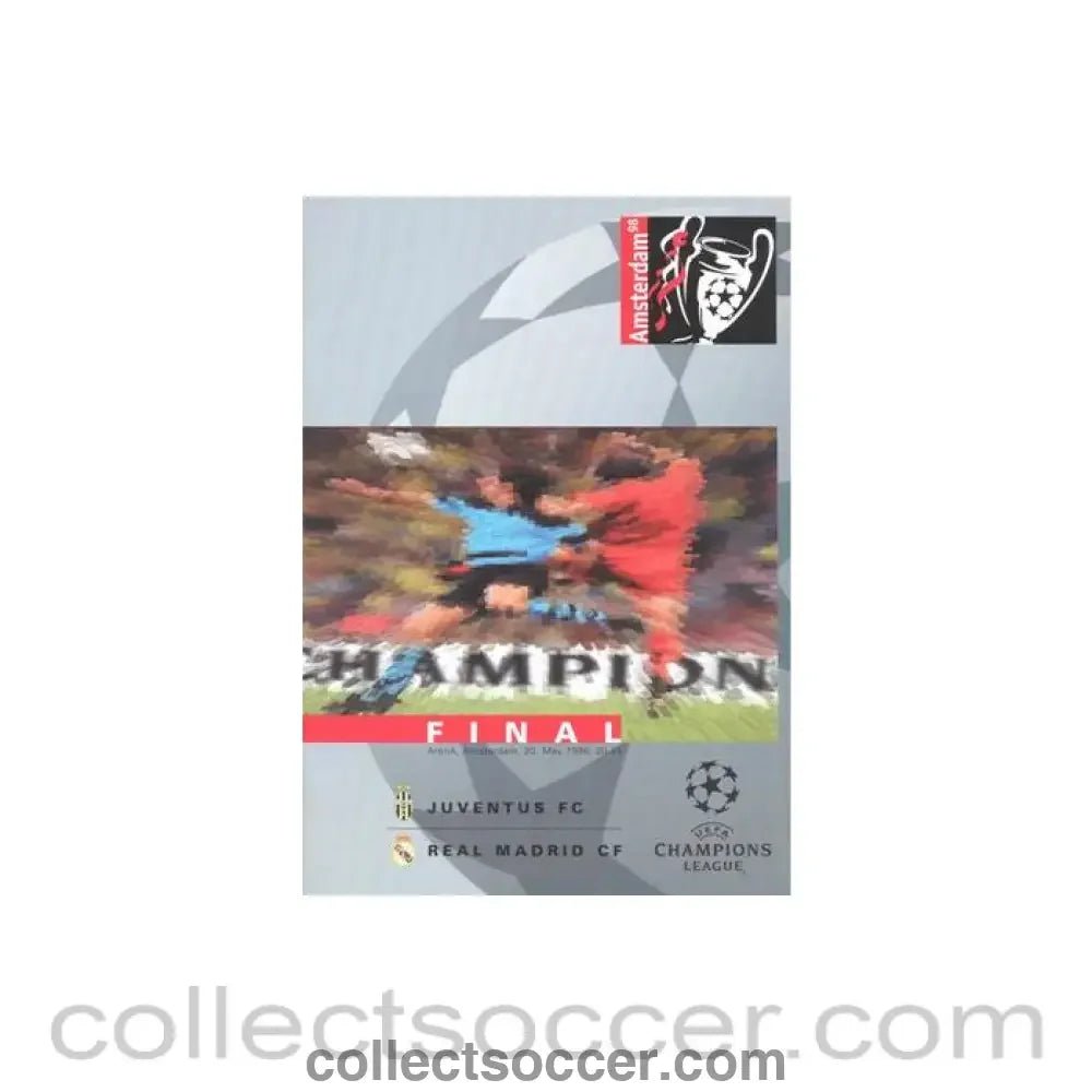 1998 Champions League Final Juventus v Real Madrid official programme 20/05/1998 - Collect Soccer