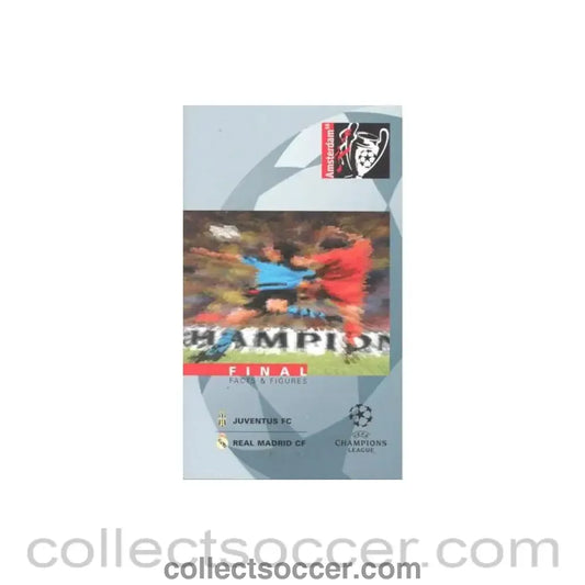 1998 Champions League Final Juventus v Real Madrid VIP Facts & Figures booklet 20/05/1998