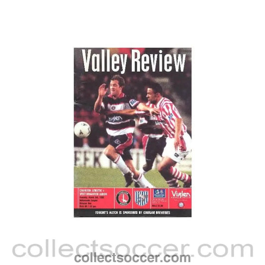 1998 - Charlton Athletic v West Bromwich Albion official programme 03/03/1998 - Collect Soccer