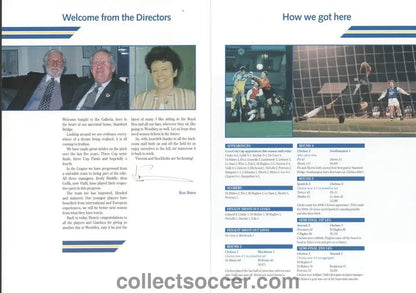 1998 Chelsea League Cup Final Winners Menu - Collect Soccer