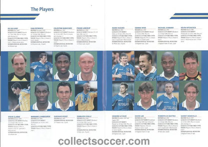 1998 Chelsea League Cup Final Winners Menu - Collect Soccer
