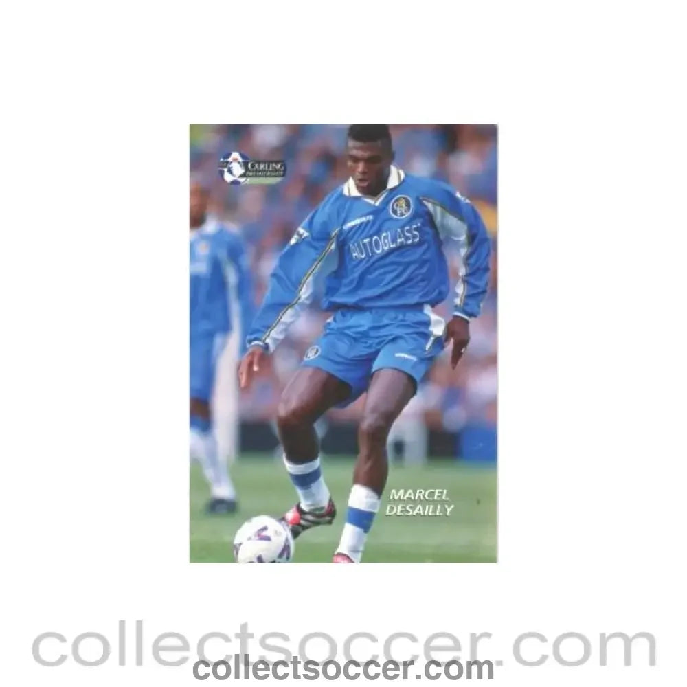 1998 - Chelsea Marcel Desailly unofficial postcard of season 1998-1999