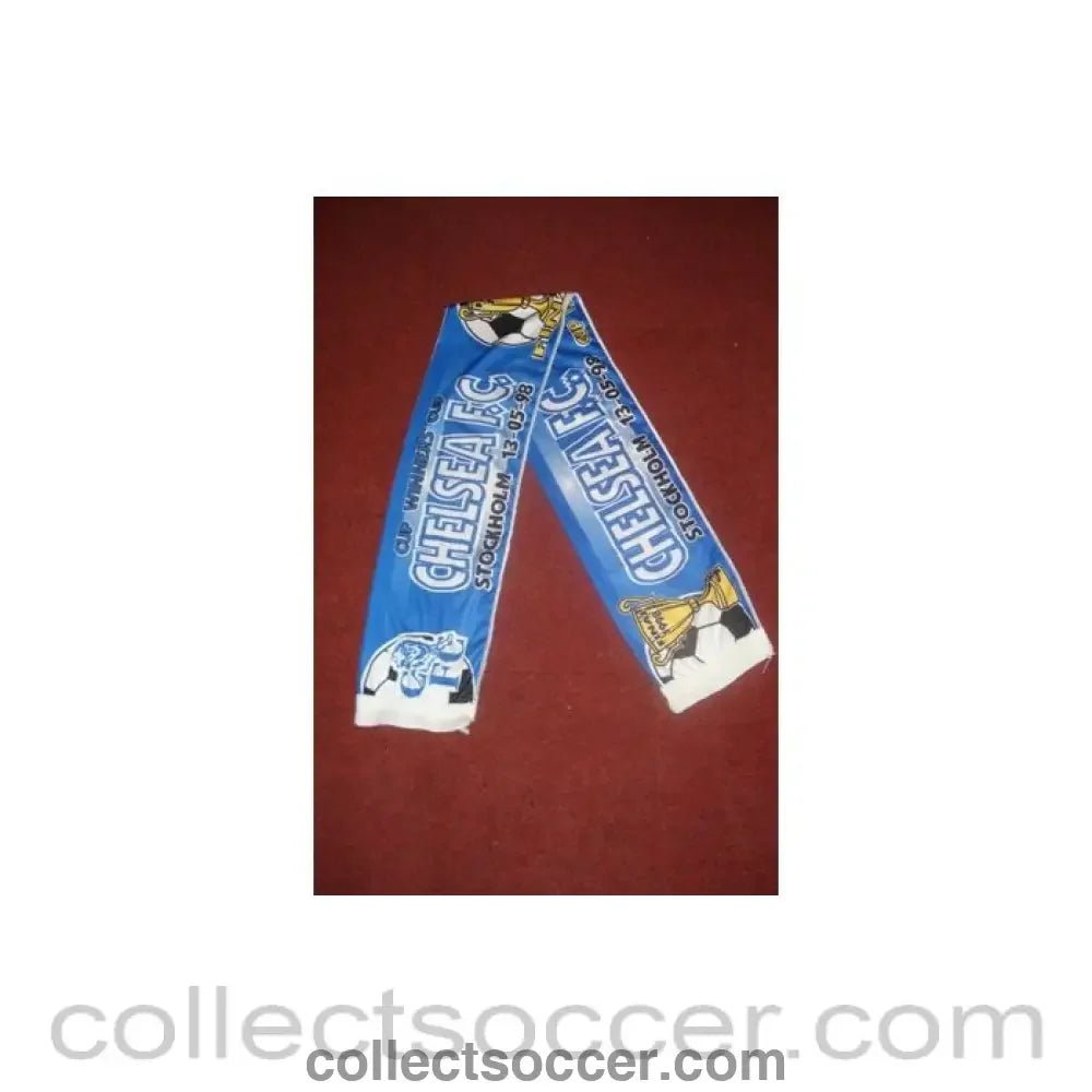 1998 - Chelsea scarf Cup Winners Cup Final Stockholm 13/05/1998 - Collect Soccer