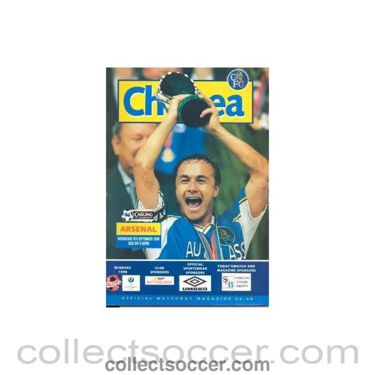 1998 - Chelsea v Arsenal official programme 09/09/1998 - Collect Soccer