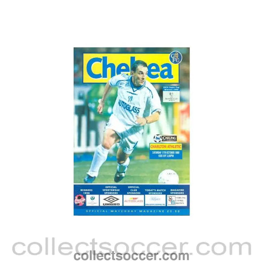 1998 - Chelsea v Charlton Athletic official programme 17/10/1998